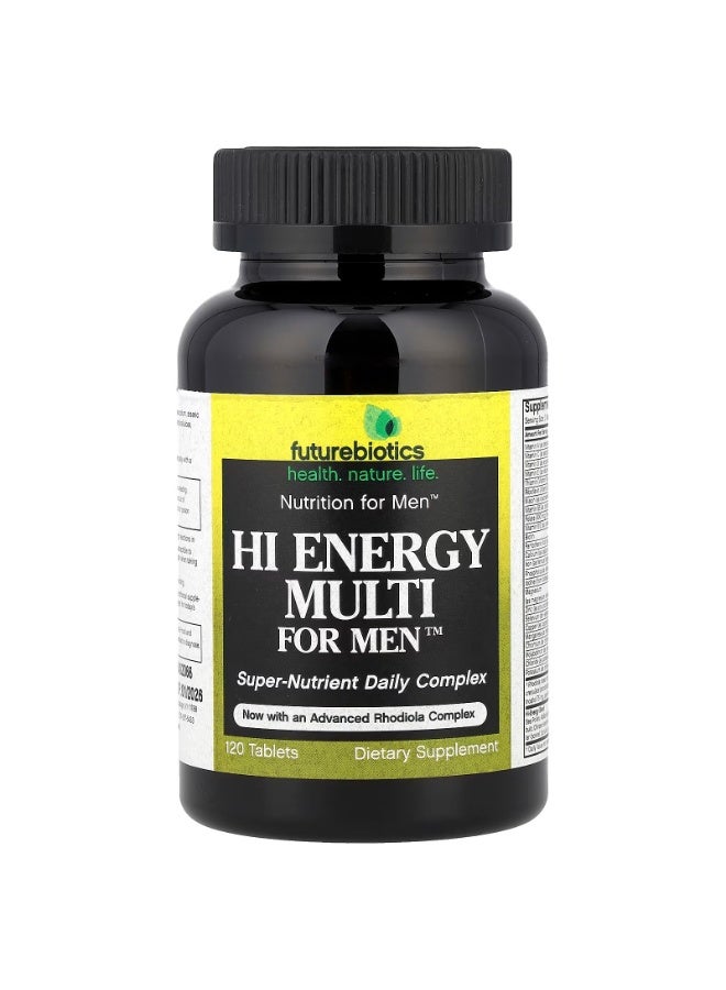 Futurebiotics, Hi Energy Multi, For Men™, 120 Tablets - Image 1