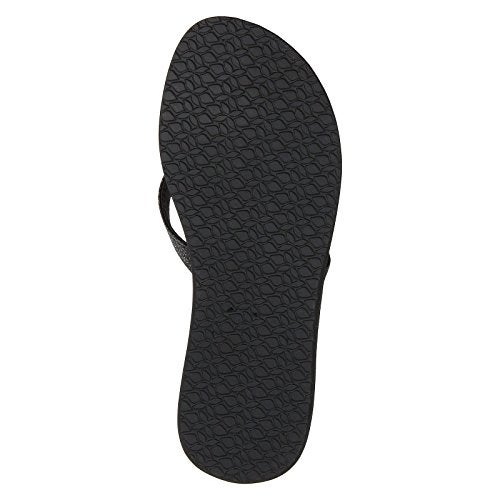 Reef Star Cushion Womens Flip Flop, Soft Cushion Footbed, Arch Support, Black, 10 - Image 3