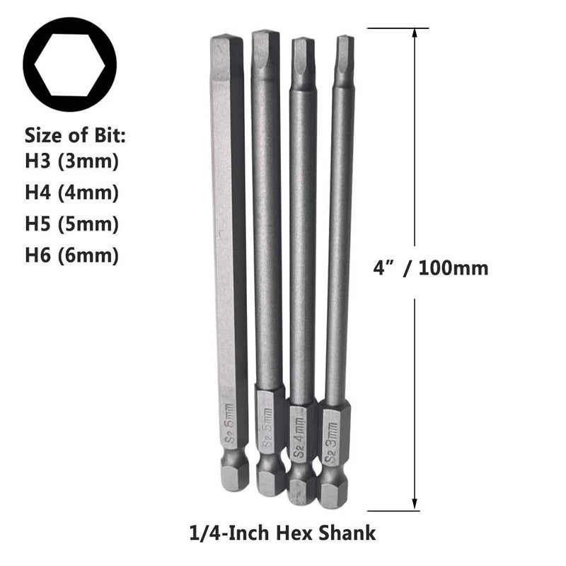 Yakamoz مجموعة مفكات مغناطيسية متعددة 16 قطعة 4 في 1 مع رأس سداسي 1/4 بوصة - Image 5