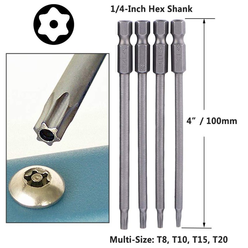 Yakamoz مجموعة مفكات مغناطيسية متعددة 16 قطعة 4 في 1 مع رأس سداسي 1/4 بوصة - Image 3
