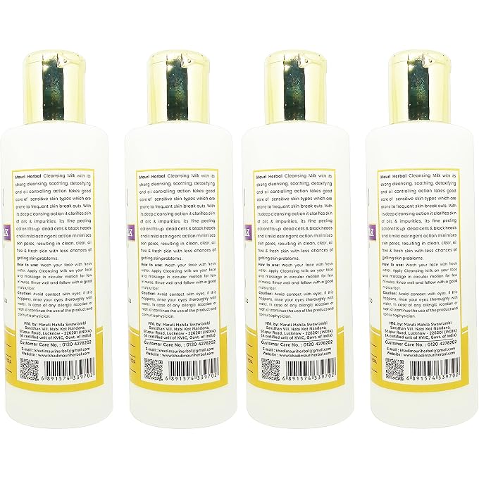 Khadi Mauri Cleansing Lotion - Pack of 4 (840 ml) - Image 2