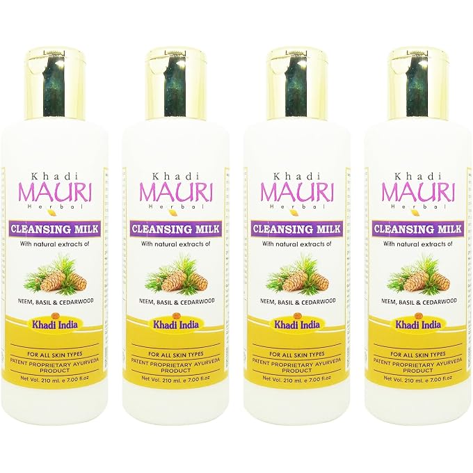 Khadi Mauri Cleansing Lotion - Pack of 4 (840 ml) - Image 1
