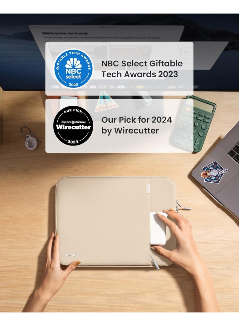 Tomtoc Defender-A13 360 Case for 13 Inch MacBook Air M4/A3240 2025, M3/A3113, M2/A2681 M1/A2337 2022-2018, 13 Inch MacBook Pro M2/A2686 M1/A2338 2022-2016, Water-Repellent Shockproof Full Protection Eco-Friendly Laptop Sleeve - Image 5