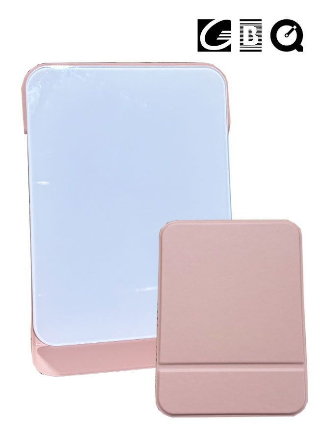 15×20CM PU Shell Tempered Glass Desktop Small Whiteboard Folding Portable Desktop Office Message Board Erasable Noteboard Pink