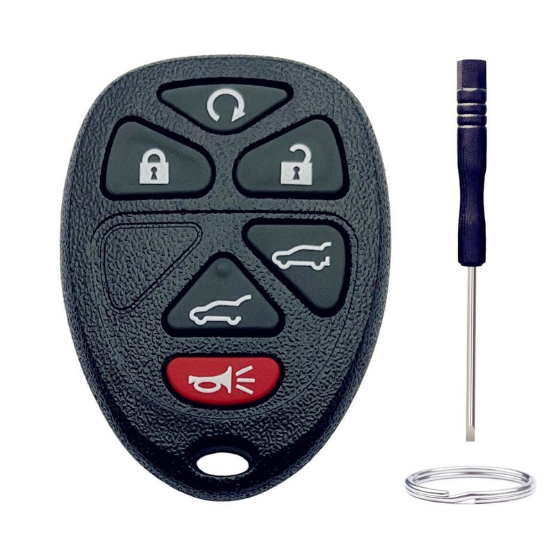 ADUDS Key Fob Shell Replacement for Chevy Tahoe Suburban Cadillac Escalade GMC Yukon 6 Button Car Keyless Entry Remote Control Key Fob Case Cover (6 Button) - Image 5