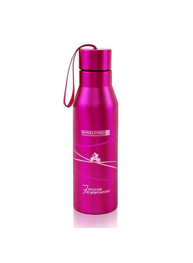 Royalford Vacuum Bottle Stainless Steel 450Ml Pink/White 450ml - Image 2