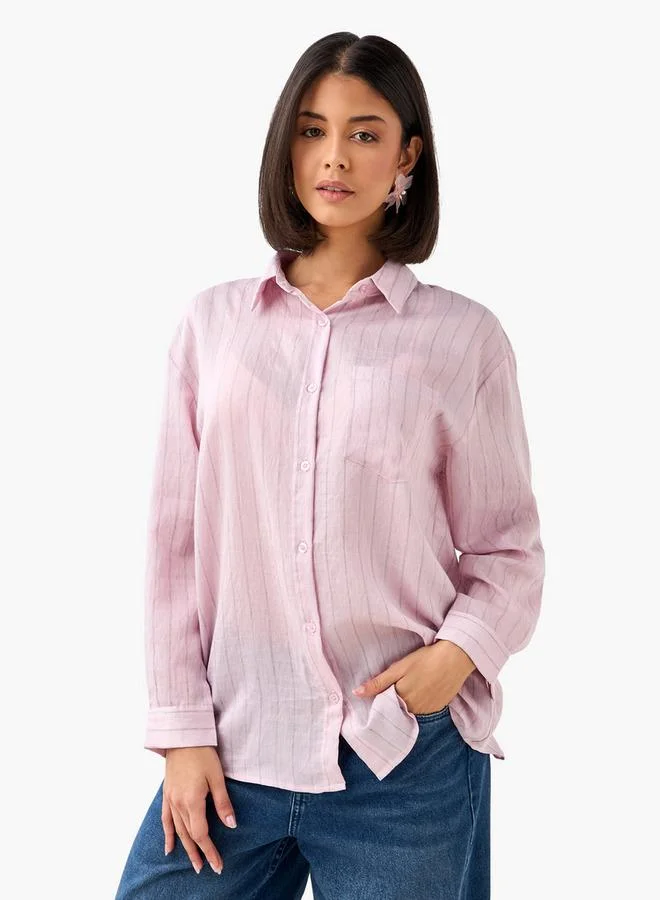 Splash FAV Regular Fit Shirt with Stripes
