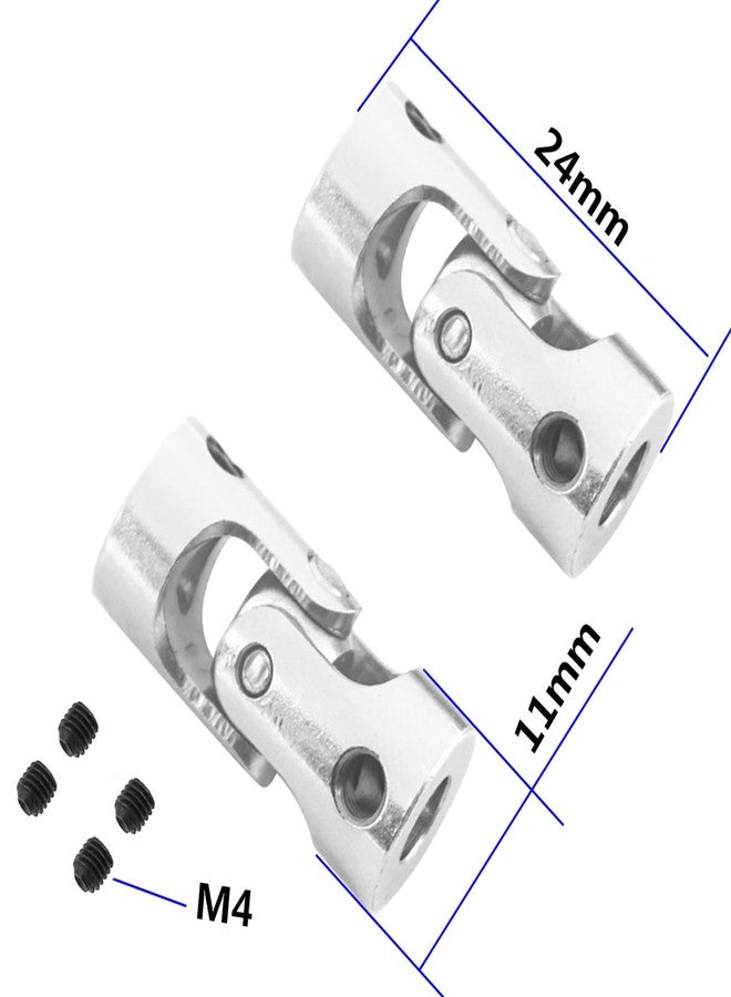 في جو هوبي مجموعة من 5 قطع من Vgoohobby، عمود توجيه دوار عالمي، وصلة على شكل حرف U، موصل محرك لسيارة RC، روبوت، قارب زاحف (5 مم إلى 5 مم) - Image 2