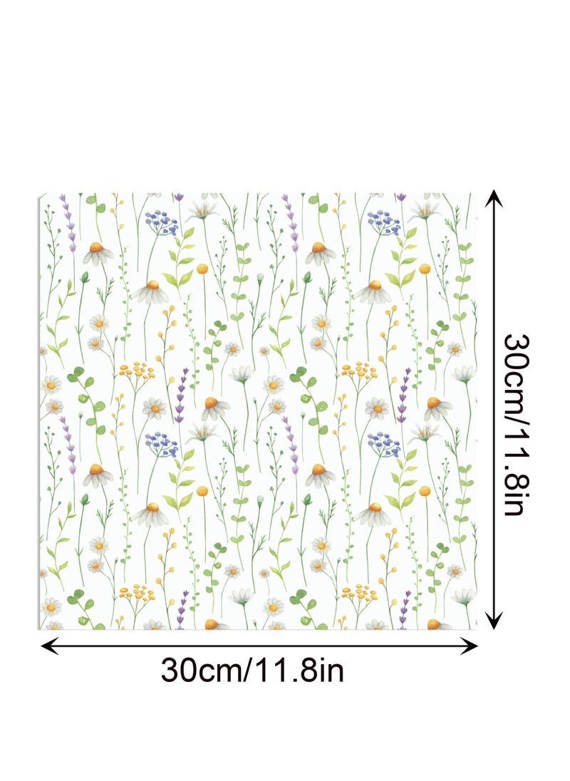 Wildflower Pattern Paper, 24 Sheets 11.8X11.8 Inch Spring Scrapbook, Specialty Paper Watercolor Colorful Flowers, Double-sided Craft Paper for DIY Card, Making Photo, Album Decor - Image 2