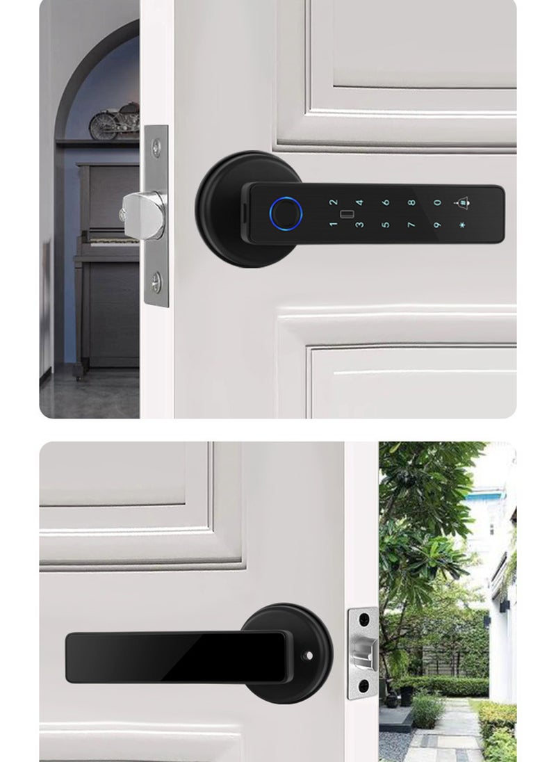 Sharpdo - Smart Door Lock, TuYa APP/  Fingerprint/Swipe Card/Password/Key - Image 1