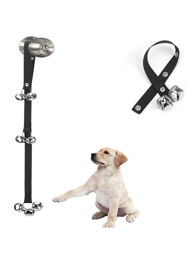 Luckyiren Luckyiren Upgraded Puppy Bells Dog Doorbells for Door Knob/Potty Training/Go Outside-Dog Bells for Puppies Dogs Doggy Doggie Pooch Pet Cat for Dog Lovers-Premium Quality-3 Snaps for Length Adjustment  - Image 1