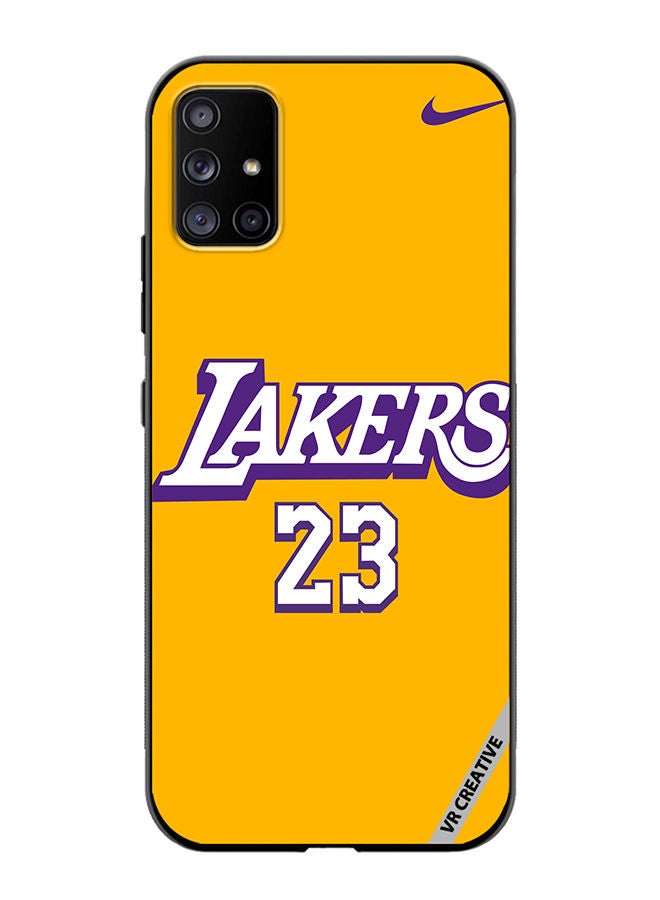 VR CREATIVE Protective Case Cover For Samsung Galaxy A51 5G Lakers 23 Design Multicolour - Image 1