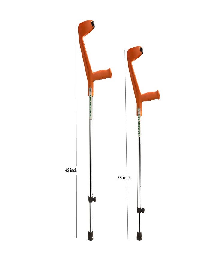 KDS SURGICAL عصا مشي داعمة للمرفق من كي دي إس لكبار السن - برتقالي - Image 3