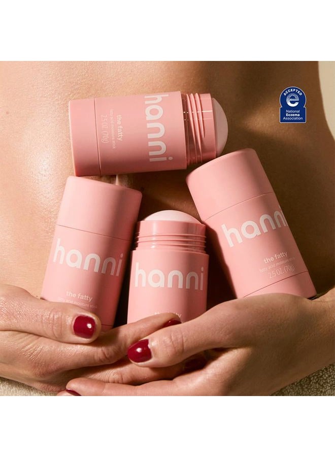 HANNI Fatty Body Moisturizer Stick with Fatty Acids, Travel Size Friendly Solid Lotion for Plumping and Hydration, Fragrance-Free and Safe for Sensitive Skin, 2.5 oz - Image 2