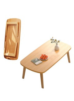 Perfii Compact and Stylish Folding Coffee Tables Wood Construction, Versatile for Living Room, Bedroom, Small Spaces, No Tool Assembly  - Image 1