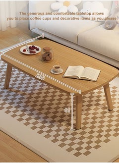 Perfii Compact and Stylish Folding Coffee Tables Wood Construction, Versatile for Living Room, Bedroom, Small Spaces, No Tool Assembly  - Image 5