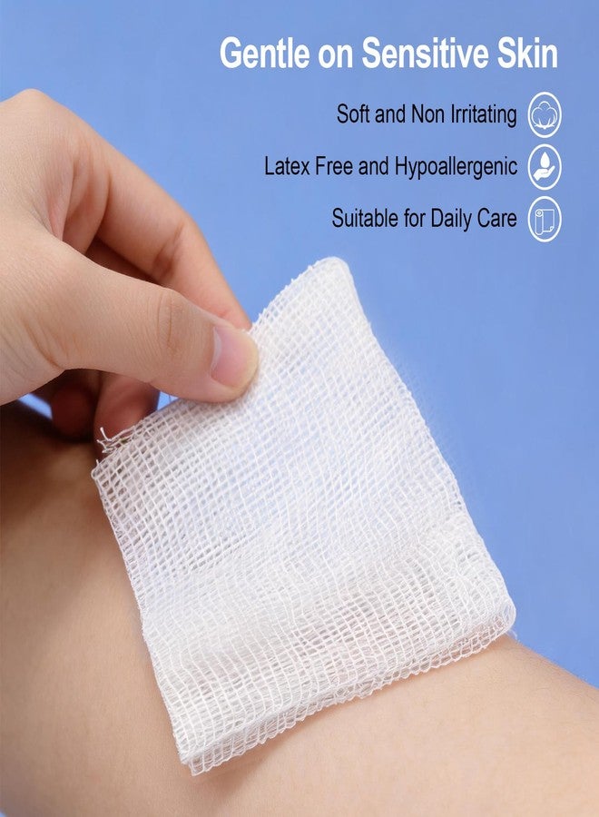 JMU 200 Woven Gauze Sponges 2x2, 8-Ply Non-Sterile Guaze Pads, 100% Cotton Dental Pads - Image 3