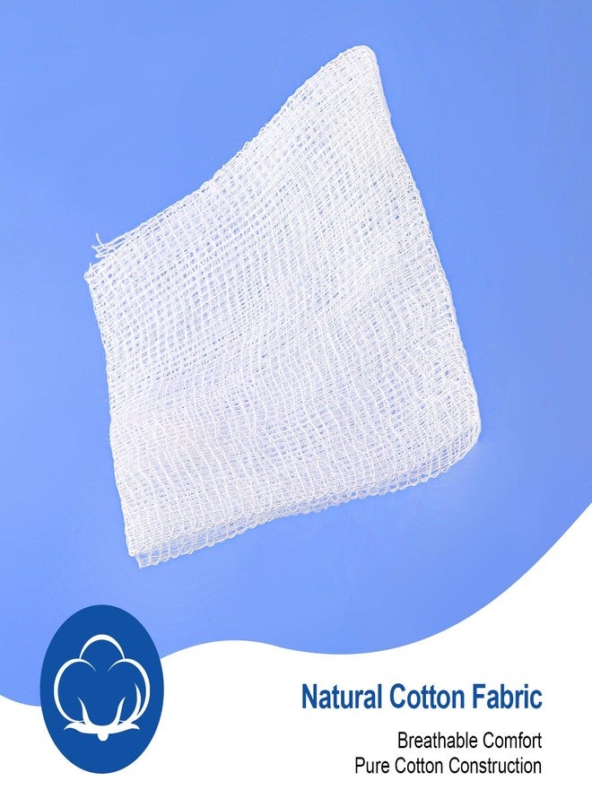 JMU 200 Woven Gauze Sponges 2x2, 8-Ply Non-Sterile Guaze Pads, 100% Cotton Dental Pads - Image 2
