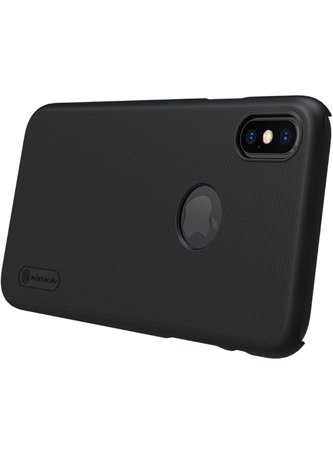 Nillkin Iphoen X Iphone Xs Case Super Frosted Hard Shield Mobile Cover With Screen Protector Logo Cutout Case Black - Image 2