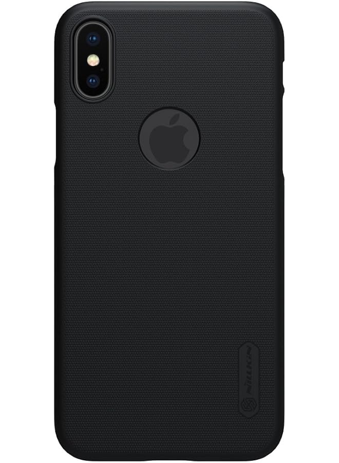 Nillkin Iphoen X Iphone Xs Case Super Frosted Hard Shield Mobile Cover With Screen Protector Logo Cutout Case Black - Image 3
