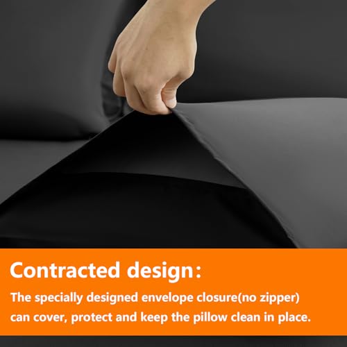 TAIMIT King Size Comforter Set - 7 Pieces, Bed in a Bag Bedding Sets with All Season Soft Quilted Warm Fluffy Reversible Comforter,Flat Sheet,Fitted Sheet,2 Pillow Shams,2 Pillowcases,Dark Grey - Image 4