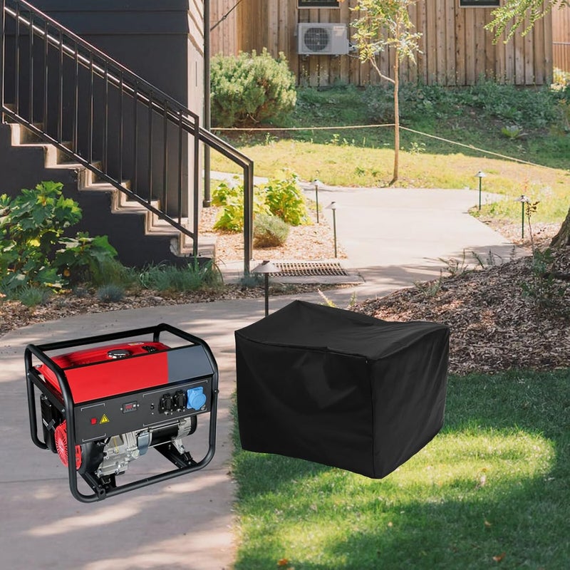 UKCOCO Waterproof Generator Cover 81x61x61cm Black, Windproof Protective Cover for Outdoor Portable Generators, Heavy-duty Rainproof Storage Accessory - Image 4