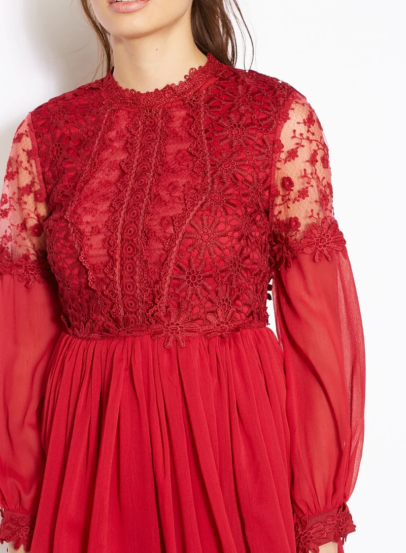 Ginger Lace Top Dress