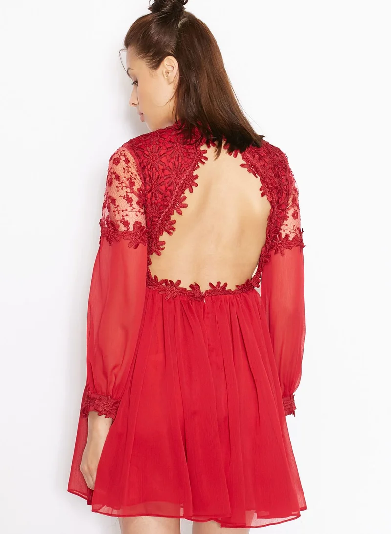 Ginger Lace Top Dress