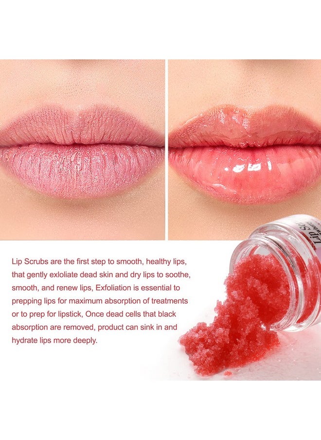 Elaimei Lip Scrub, Exfoliator & Moisturizer, Lip Repair for Lush Soft Lips, Chapped Dry and Flaky Lips Treatment (Strawberry)  - Image 5