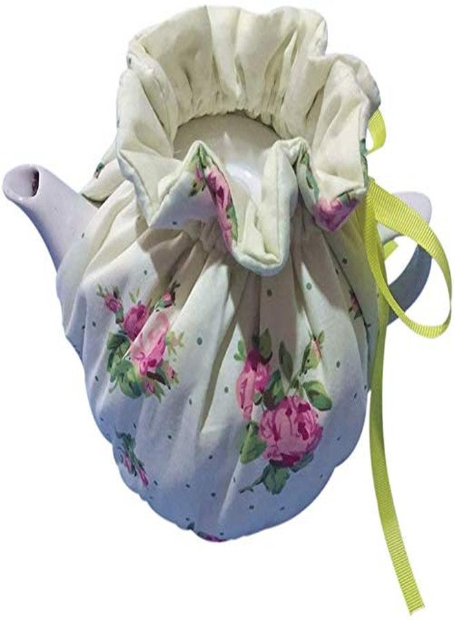 Yangshine Vintage Floral Tea Cozy, Cotton Tea Pot Cosy Dust Proof Insulated Decorative Tea Kettle Cover Teapot Cover for Home Kitchen Table - Image 1