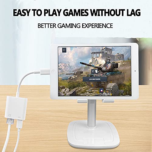 WORLDBOYU Lightning to RJ45 Ethernet LAN Network Adapter with Charge Port for Select iPhone,iPad Models 100Mbps Charging Plug and Play - Image 5
