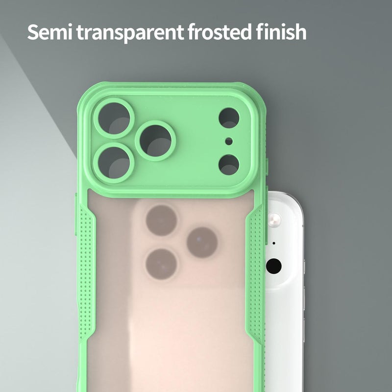إيروريكس جراب هاتف Armor Glaze PC Hybrid TPU لهاتف iPhone 17 Pro Max (أخضر) - Image 5