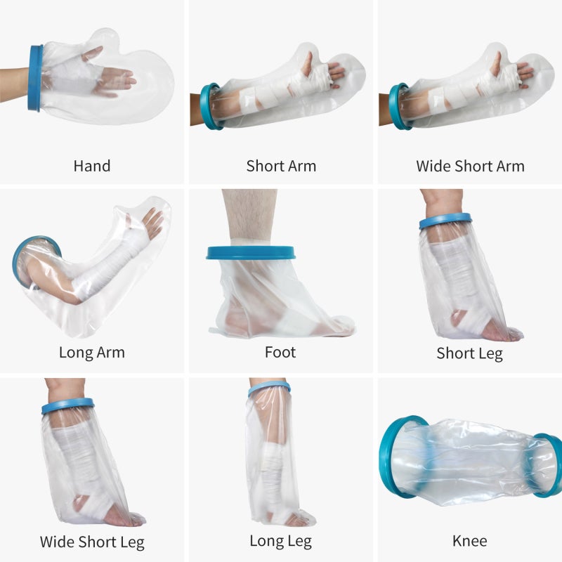 Waterproof Cast Cover Reusable Thick Surgical Rubber - Flexible Non-Slip Protection for Adult Hand Arm Leg Foot Knee - Bathing Swimming Beach Injury Care - Image 3