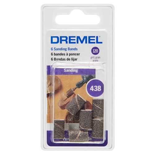 Dremel 438 120-Grit Sanding Bands, 1/4-Inch, 6 Pack - Image 5