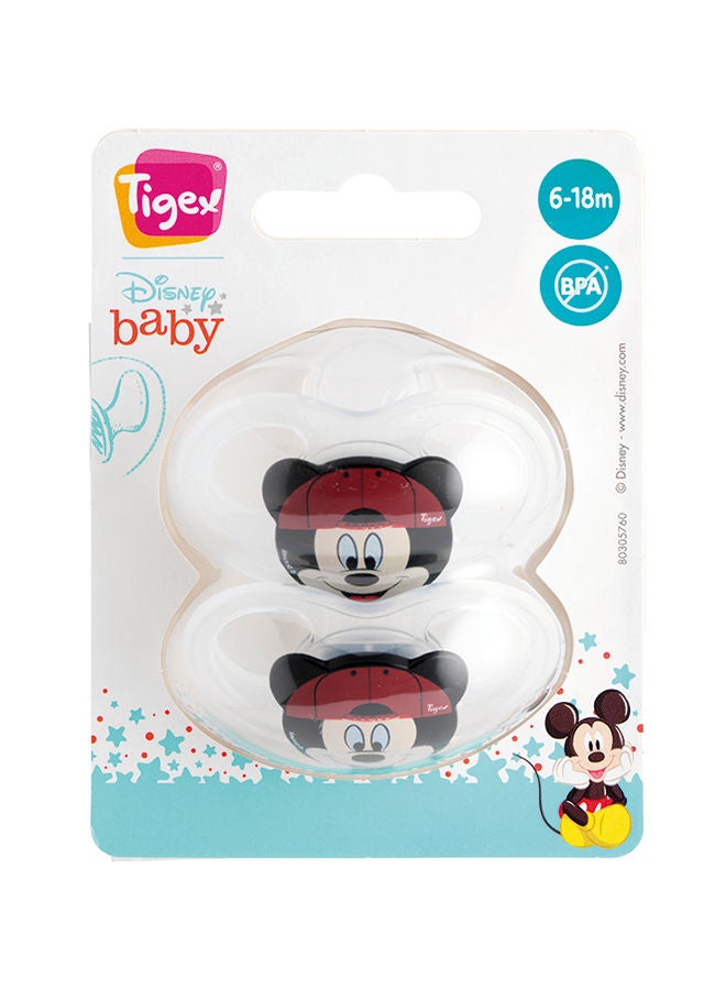 TIGEX 2 مصاصة سيليكون ناعمة الملمس للأطفال فوق سن 6 أشهر ميكي - Image 2