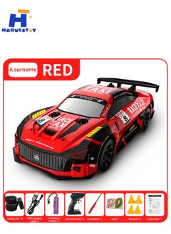 Harvestoy 1:20 Scale Drift Car Car 2.4GHz Race Car Gift for Boys Girls Kids with Colorful LED Light  - Image 2