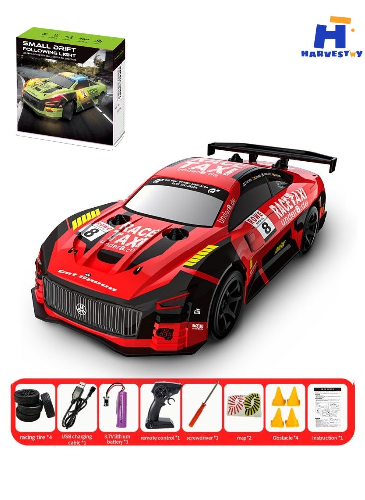 Harvestoy 1:20 Scale Drift Car Car 2.4GHz Race Car Gift for Boys Girls Kids with Colorful LED Light  - Image 1