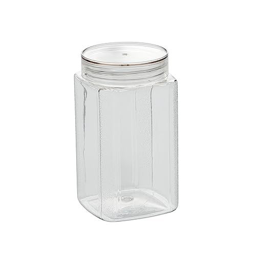 SCL Steelo Steelo Varg Plastic Kitchen Jar Container Set Kitchen Organiser Air Tight Jar Container Set Fridge safe US FDA Approved PET Food Grade Heavy Duty Material, BPA Free (Clear, 500 ml, Pack of 4) - Image 4