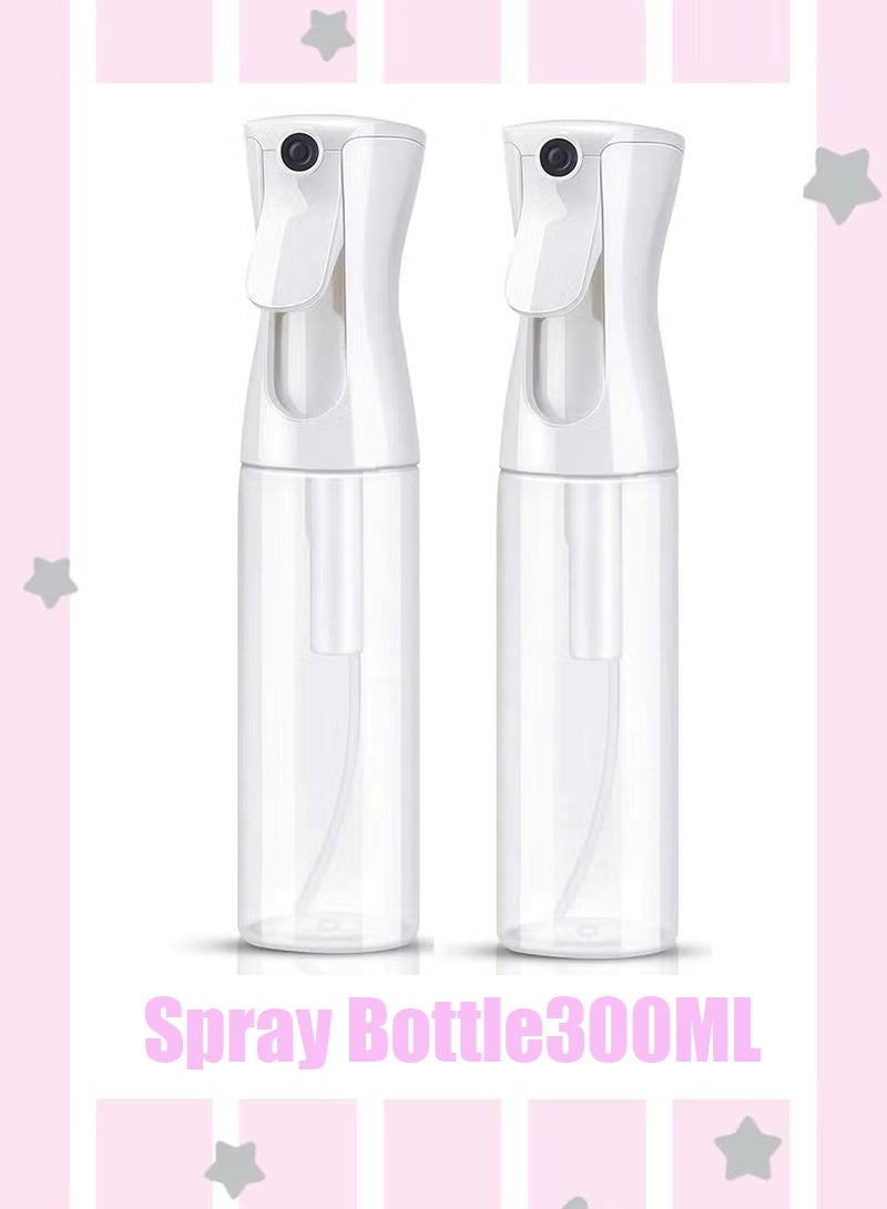Water Spray Bottlefor Hair10oz,LargeUltra FineContinuous forHairstyling, Skin Care, Cleaning, Plants and Misting, White - Image 1