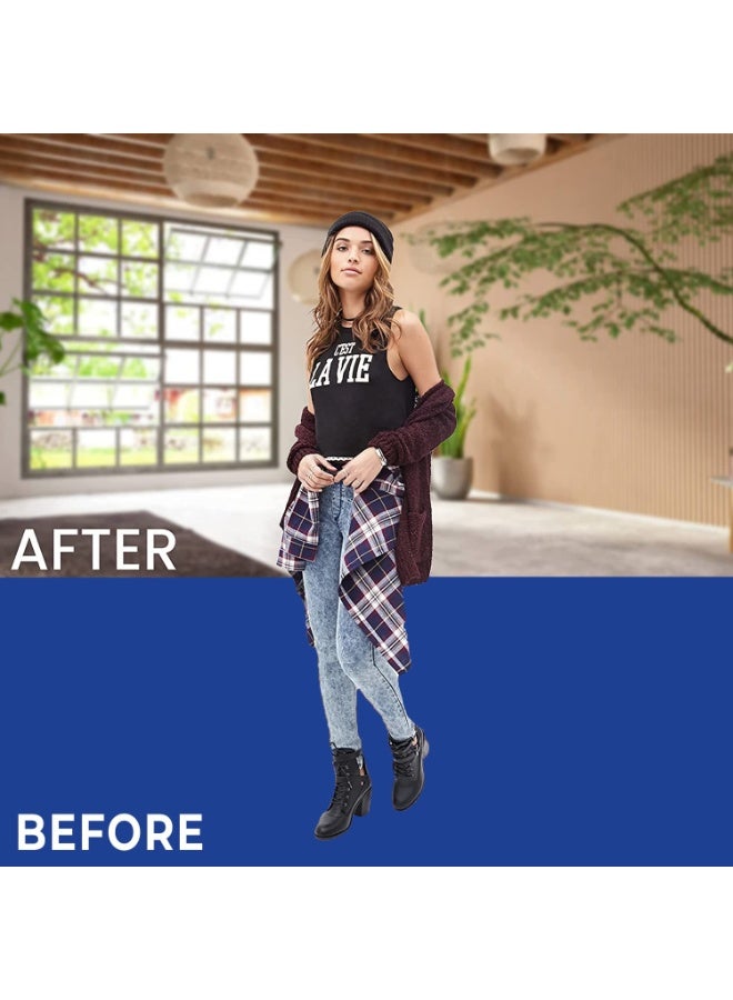 خلفية شاشة بيضاء احترافية مقاس 5 × 3 أمتار لخلفية التصوير الفوتوغرافي، شاشة بيضاء كبيرة لالتقاط الصور وبث مؤتمرات الفيديو المباشرة للألعاب (خلفية بيضاء مقاس 9 × 16 قدمًا) - أزرق - Image 4