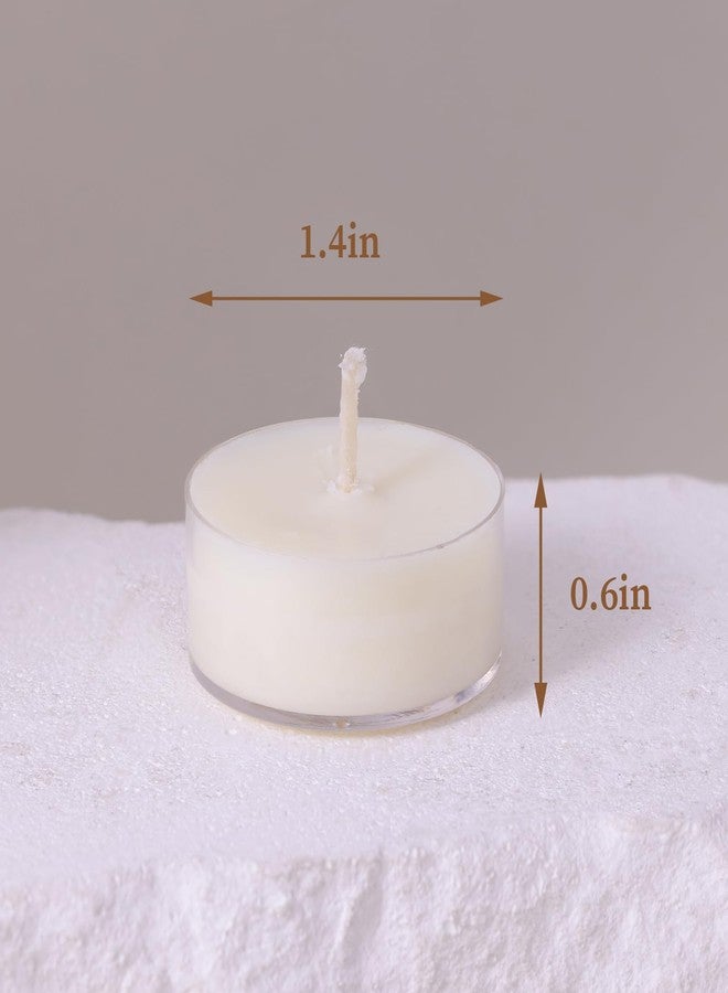 DEVI Soy Tea Lights Candles 25 Pack, Tealight Candles Bulk-4 Hours Long Burning, Unscented White Small Mini Tea Light Candles-Burn Clean, Soy Wax Melts Emergency Candles - Image 3