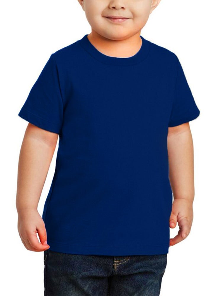 PRINTSHOP4ME Printshop4me Kids Round Neck boys T Shirt 170 GSM Pure Cotton Basic Colors  - Image 1