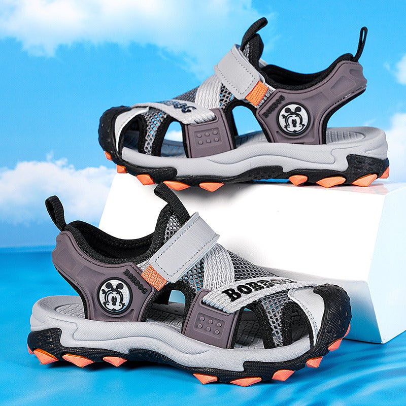 Babu Bean Boys Sandals 2025 Soft Sole Non-Slip Children'S Shoes Boys Sports Beach Shoes - Image 1