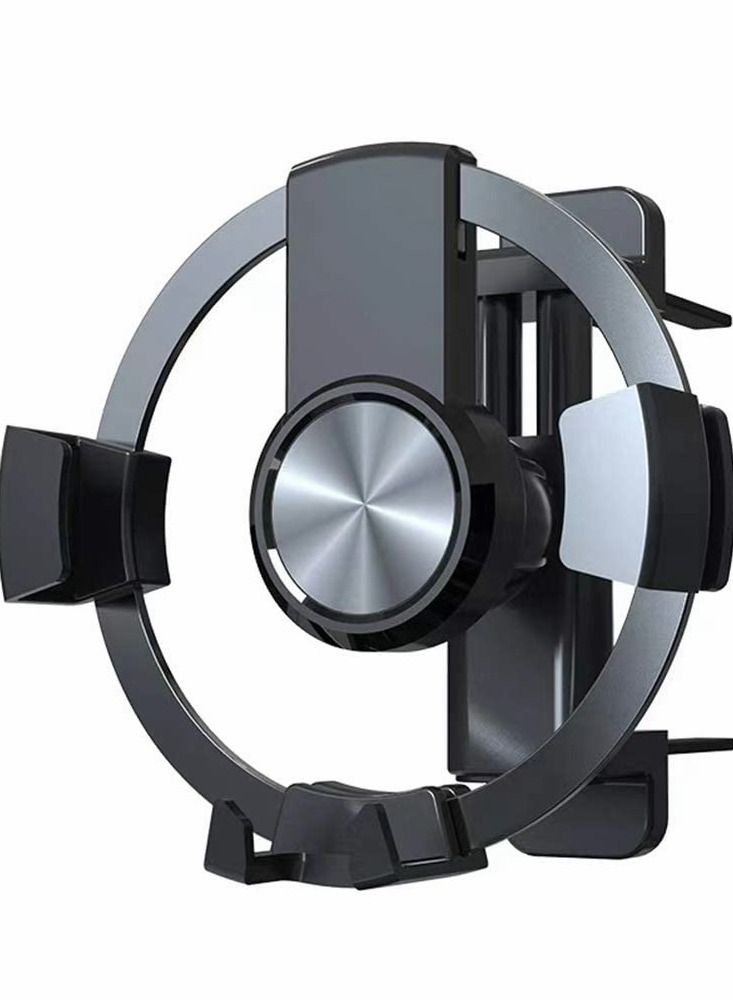 Y&D Mobile Phone Holder for Round Ventilation Holes, Mercedes Benz, audi-a1FIAT 500, ibiza Renault Car Protection Against Samsung Galaxy Huawei - Image 1