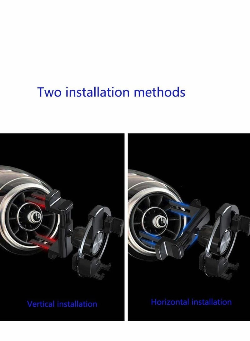 Y&D Mobile Phone Holder for Round Ventilation Holes, Mercedes Benz, audi-a1FIAT 500, ibiza Renault Car Protection Against Samsung Galaxy Huawei - Image 3