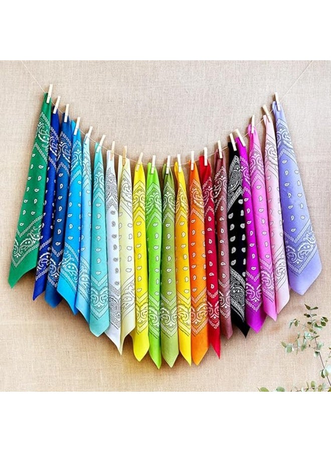 Ucanbe 6PCS Paisley Bandana Set Multi Purpose Cowboy Headband Scarf Unisex Head Wrap for Men Women Boys and Girls - Image 5