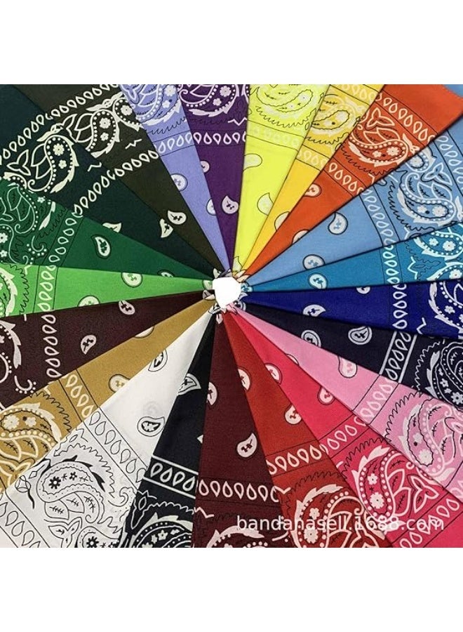 Ucanbe 6PCS Paisley Bandana Set Multi Purpose Cowboy Headband Scarf Unisex Head Wrap for Men Women Boys and Girls - Image 3