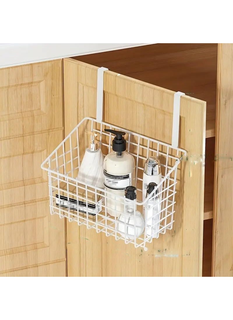 Styleys Styleys Iron Multifunctional Kitchen Storage Rack (S11102, White, H 28 x L 26 x W 14.5 cm, Hanging Shelves)  - Image 2