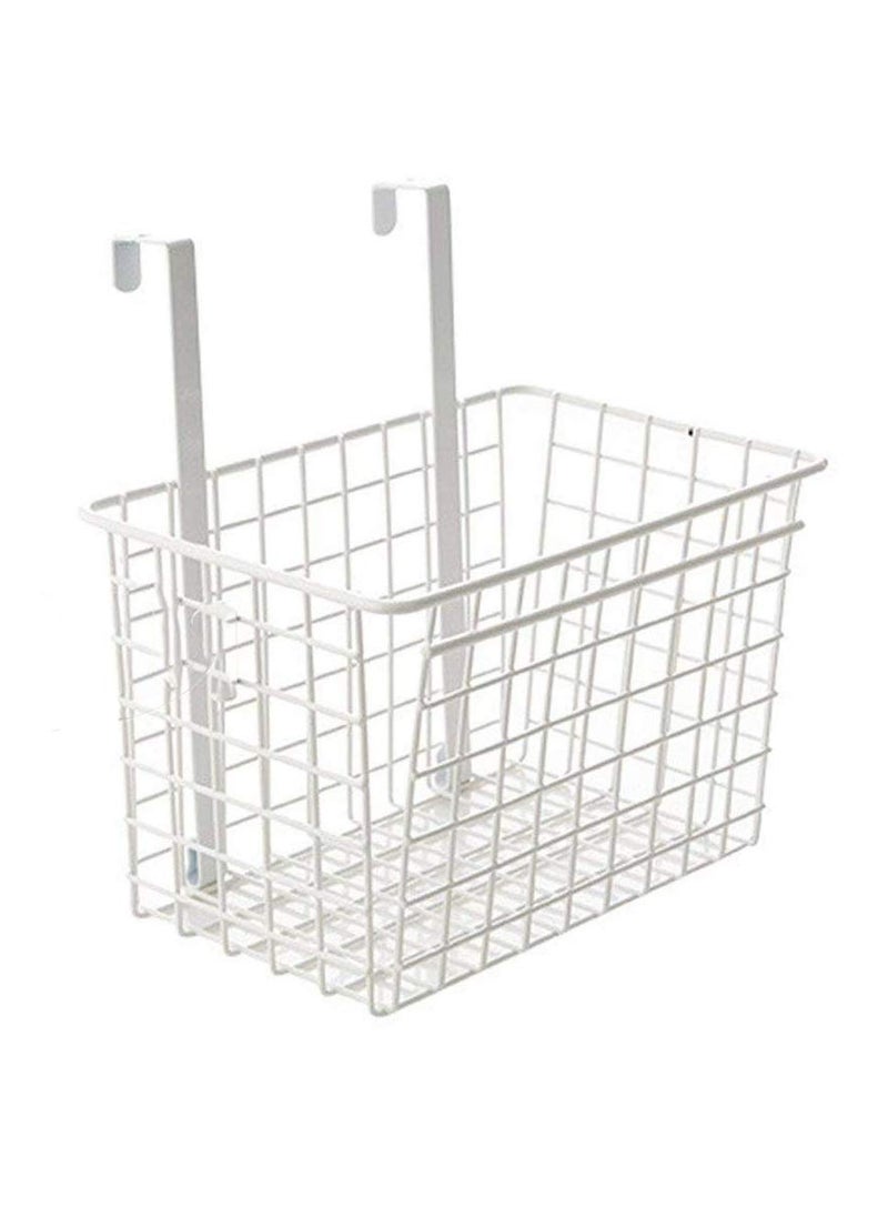 Styleys Styleys Iron Multifunctional Kitchen Storage Rack (S11102, White, H 28 x L 26 x W 14.5 cm, Hanging Shelves)  - Image 1