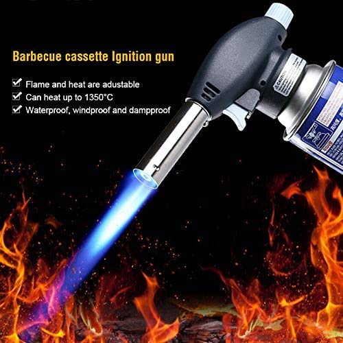 ELEPHANTBOAT Flamethrower Butane Burner Auto Ignition Camping Weldin Blow Torch for Creme Brulee, Kitchen, Cooking, BBQ - Image 3